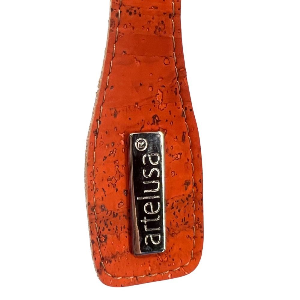 Artelusa 100% Cork bucket bag purse orange Portugal neutral boho - Picture 2 of 11
